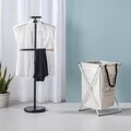 Suport haine, Versa, Galan Negro, 44 x 108 cm, metal/lemn de pin, negru