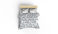 Set cuvertura pique dubla, Sabine - Green, EnLora Home, Bumbac