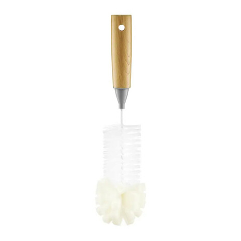 Perie pentru spalat sticle cu burete Scandic, Jotta, 27 x 6 x 6 cm, lemn de fag/plastic Jotta