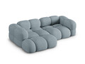 Coltar stanga 3 locuri, Loretto, Cosmopolitan Design, 250x147x68 cm, tesatura structurata, albastru pastel