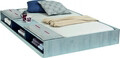 Pat extensibil, Çilek, Trio Pull-Out Bed With Partitions (90X190), 123x26x194 cm, Multicolor