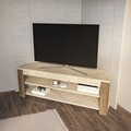Comoda TV, Zena Home, Rita, Alb / Oud Stejar