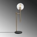 Lampa de masa, Step - 13070, Fulgor, 18 x 24 x 66 cm, 1 x E14, 40W, auriu