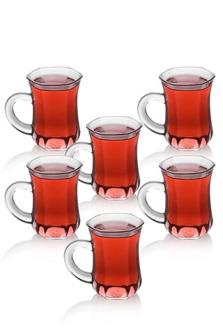 Set 6 cesti de ceai İP-Opera6, Rowe, 6x6x8 cm, sticla cristal