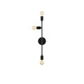Aplica de perete, Bedside - 3162, Tatum, 15 x 15 x 65 cm, 3 x E27, 40W, negru