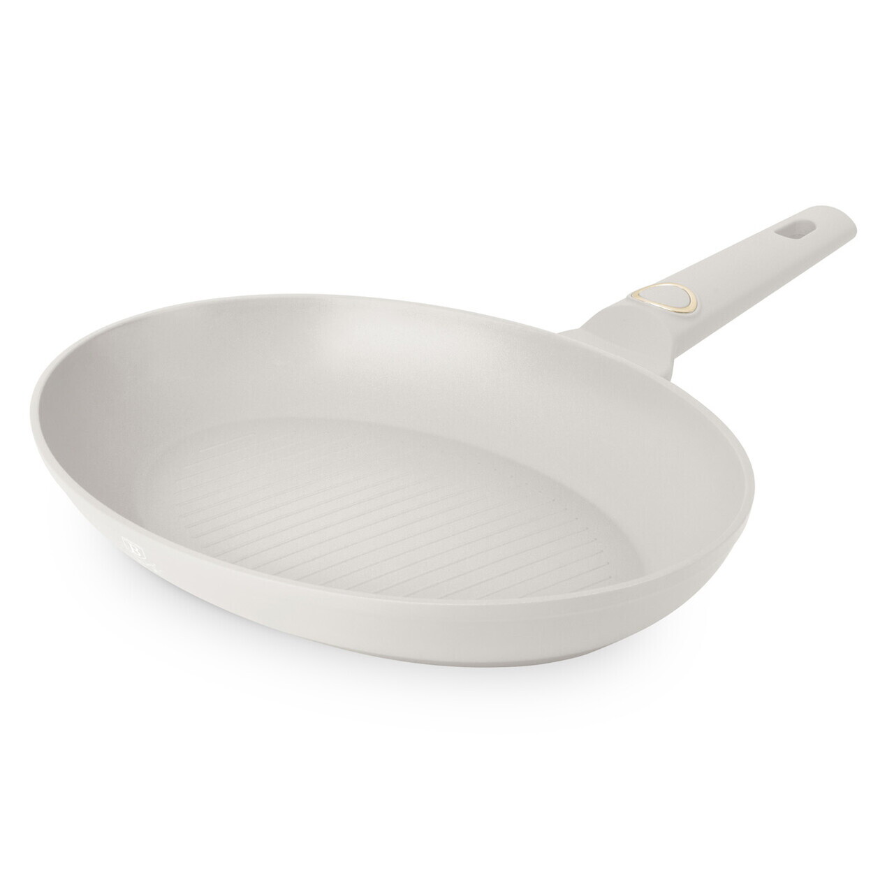 Tigaie pentru peste Berlinger Haus, Sahara, 35 cm, aluminiu forjat, crem mat - imagine 4