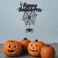 Decoratiune de perete, Halloween 3, Metal, Dimensiune: 60 x 73 cm, Negru