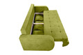 Canapea extensibila Genoa Verde, 230x97x78 cm, cu lada de depozitare