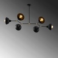 Lustra, Tatum, 584TTM1199, Fier, Negru