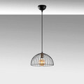 Lustra, Fulgor, 942FLG1607, Metal, Negru/Maro antic