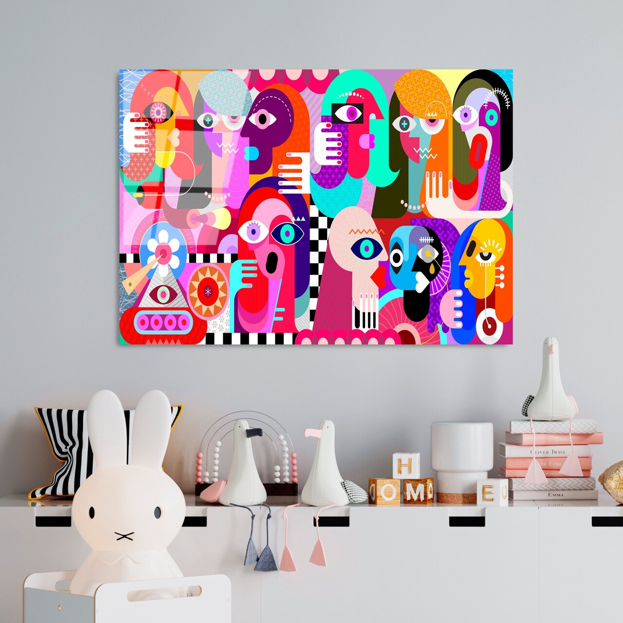 Tablou decorativ, UV-776 70 x 100, 70 x 100 cm, Multicolor - view 2