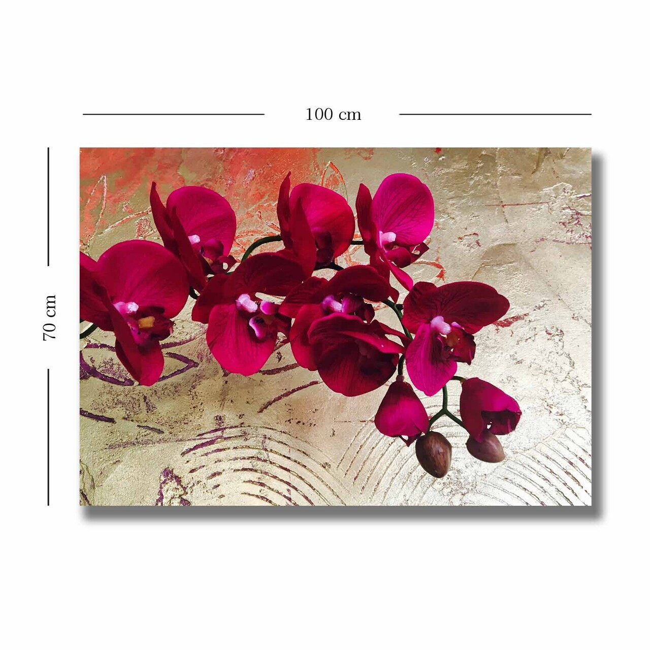 Tablou decorativ, 701002021C-012, PÂNZĂ DIN PIELE ÎNTOARSĂ, Lemn, Multicolor — imaginea 3