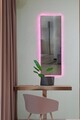 Oglinda cu Iluminare Led, Mirrorland, Rectangular, Oglindă indestructibilă cu obturator, Roz