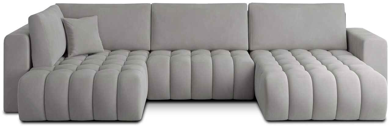 Coltar extensibil dreapta 6 locuri ELTAP, RT-03NU, Bonito, 350x175x92 cm, lemn/poliester, gri deschis - 1 | YEO