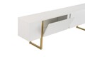 Comoda TV, Nordure, Serenity, 180x50x29 cm, PAL, Alb/Auriu