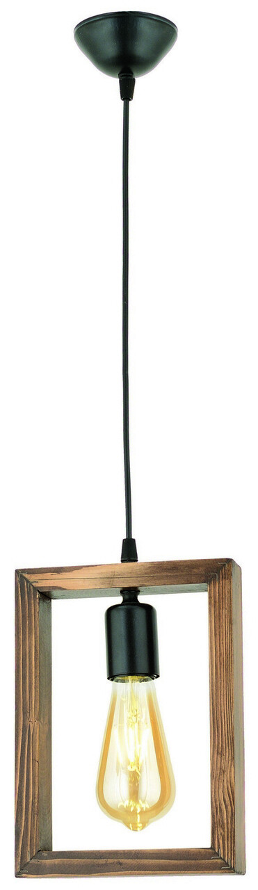 Lustra, Beacon, 890BCN1101, Lemn de carpen, Nuc / Negru - 1 | YEO