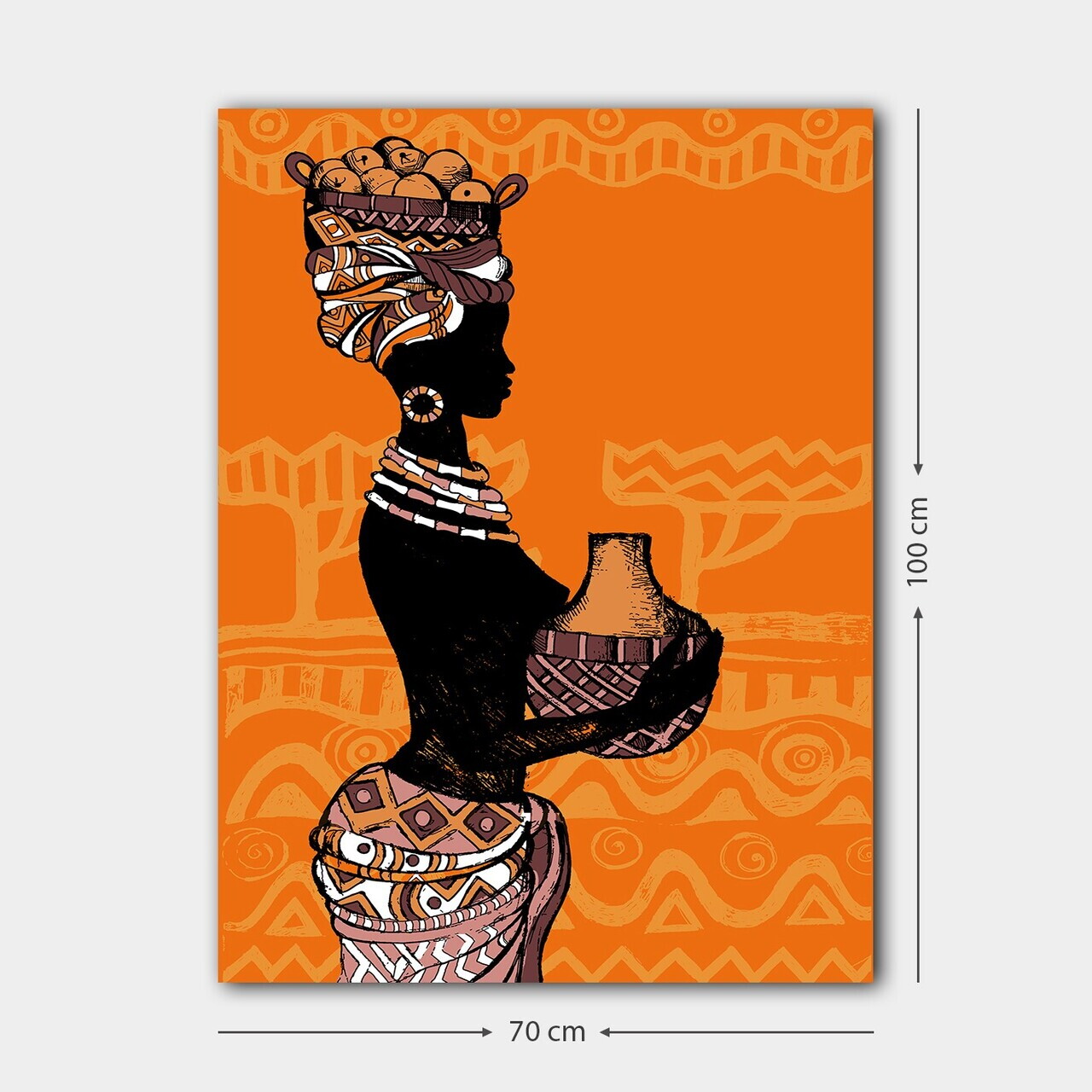 Tablou decorativ, 146452781_70100, Canvas, Rama din lemn (grosime 3 cm), Multicolor — imaginea 3