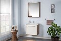 Set mobilier de baie (3 piese), Jussara, Sahra 65, Crem/Maro