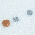 Perdea de dus Confetti, iDesign, 183x183 cm, PEVA, argintiu/auriu