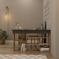 Birou CT5 - AA, Locelso, 129x120x72 cm, PAL, natural/negru