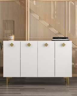 120x80x29.6 cm, Alb;Auriu