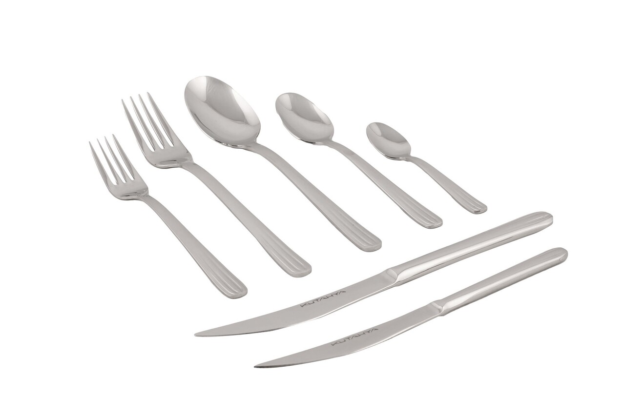 Set tacamuri 84 piese Kutahya Porselen, CKBLOTUS84SD, inxo - 1 | YEO