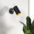Lampa de perete Opviq Kem, E27, 100 W, 22x23 cm, negru