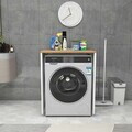 Dulap masina de spalat, Hanah Home, Washing Machine, Alb/Pin Atlantic