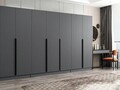 Dulap pentru haine, Minerva, Kale Plus, 315x210x52 cm, PAL, Antracit