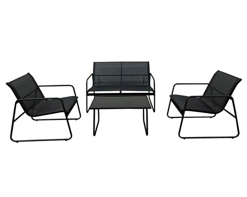 Set mobilier de gradina/terasa Xanti, Heinner, 4 piese, aluminiu/MDF