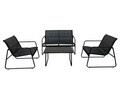 Set mobilier de gradina/terasa Xanti, Heinner, 4 piese, aluminiu/MDF