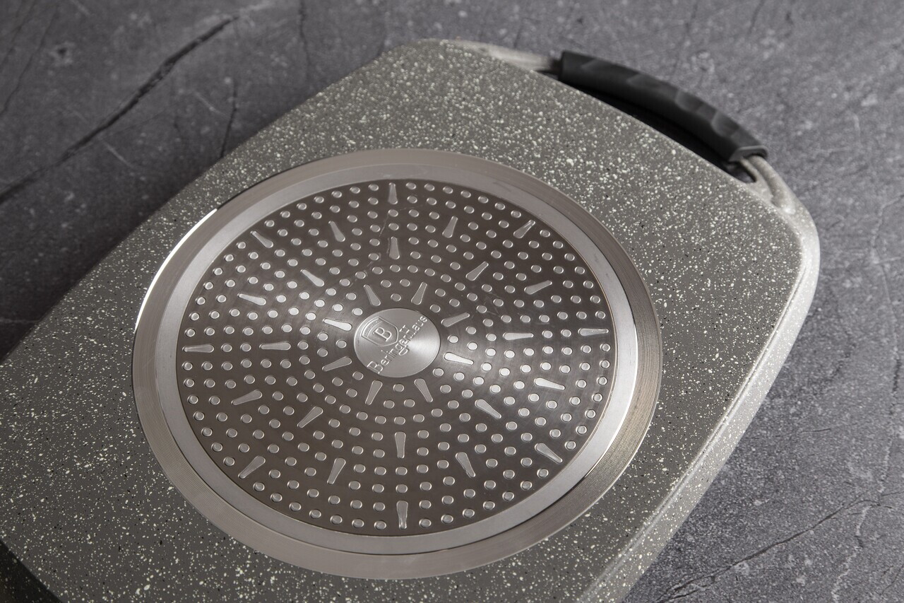 Tava grill Berlinger Haus, Stone Touch, 47x29 cm, aluminiu, gri - imagine 9