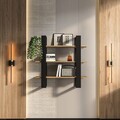 Raft de perete, Zena Home, Suno, Stejar negru / Oud