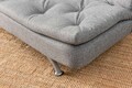 Canapea extensibila cu 3 locuri, Futon, 859FTN2897, Metal , Gri deschis