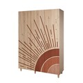 Dulap pentru haine, Vella, Lena 3 -970, 135x192x52 cm, PAL, Sonomo