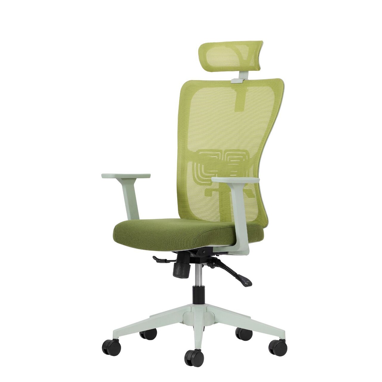 Set scaune de birou (2 piese), Hanah Home, Lumbar 126, Plastic, Verde - view 4