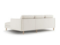 Coltar dreapta 3 locuri, Eden, Micadoni, 250x150x90 cm, catifea, bej