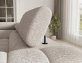 Coltar extensibil stanga 3 locuri ELTAP, LT-20BAF, Fectory, 346x205x93 cm, lemn/poliester, bej deschis