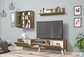 Mobilier living Raffline, 3 corpuri, 90x60x43.6 cm, PAL , verde/nuc