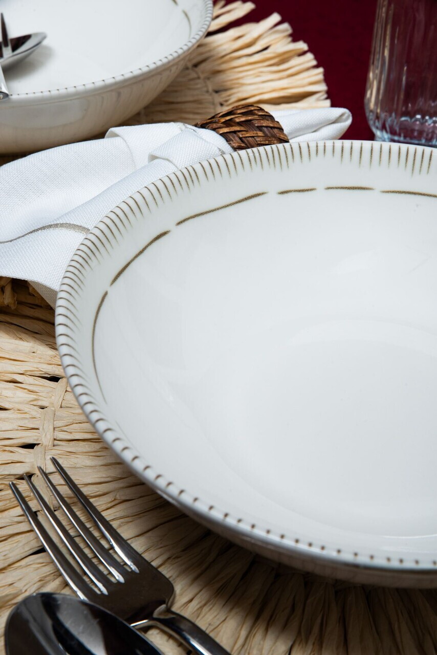 Set de boluri pentru salată, Hermia, 858CMR1511, Portelan, Multicolor - view 6