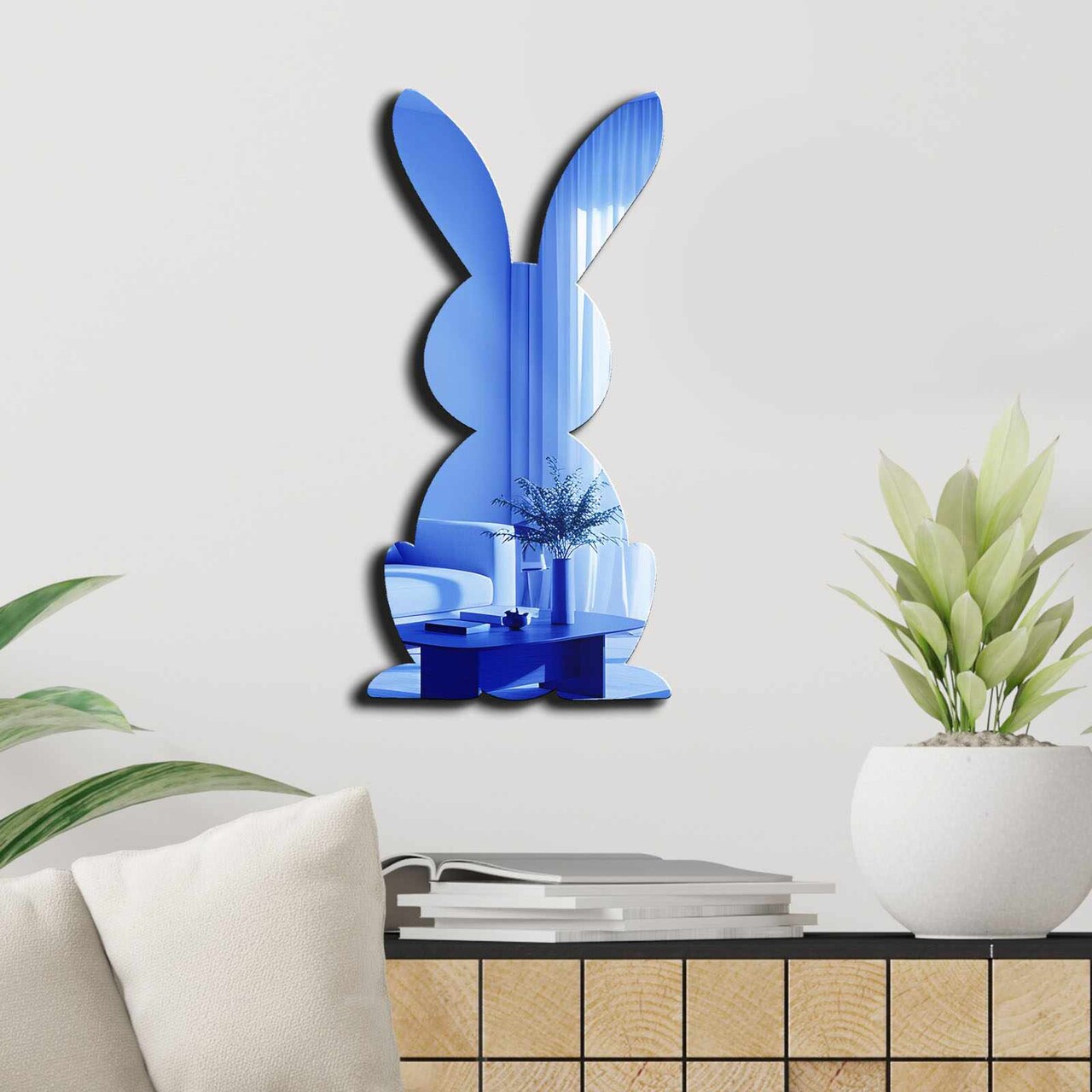 Oglinda decorativa, EAS005BLUE, Partea de jos: 100% EVA (Grosime: 10 mm), Albastru - view 3