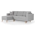 Coltar extensibil reversibil 3 locuri ELTAP, AsgL-06, Asgard, 248x162x93 cm, lemn/poliester, maro