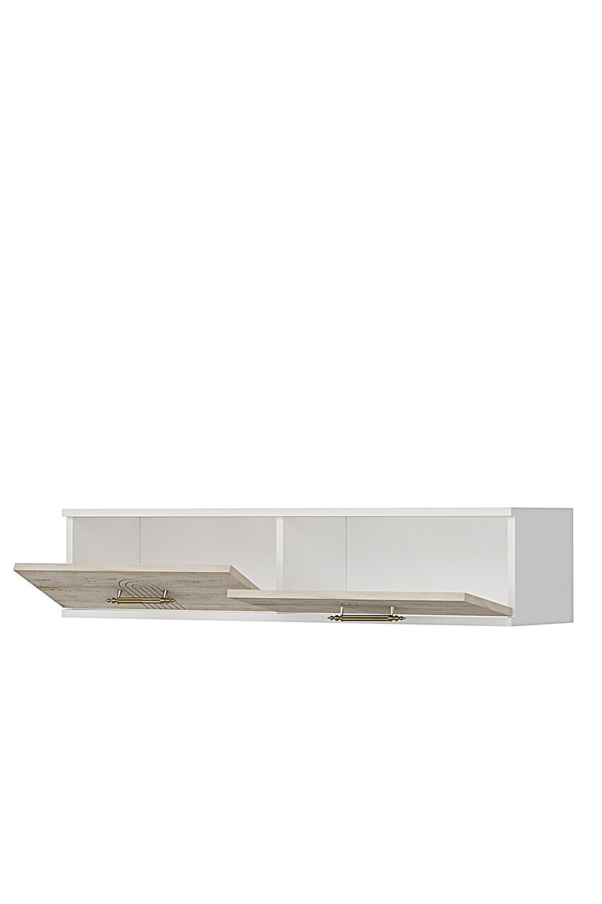 Dulap, Hanah Home, Ida 120, 120x25.5x29.6 cm, Alb / Travertin — imaginea 6