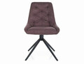 Scaun rotativ Asti Brego, Signal, 52x45x88 cm, textil/otel, maro/negru