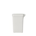 Cos de gunoi cu pedala, Brabantia, StepUp, 16 L, 29.6x22.3x41.1 cm, polipropilena, gri deschis