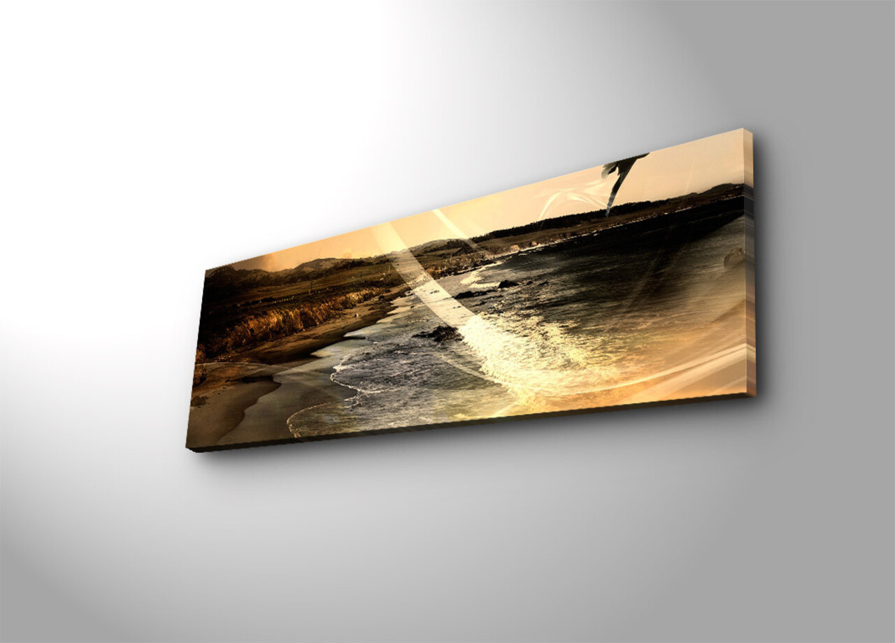 Tablou decorativ cu lumina LED, 3090İACT-64, 30 x 90 cm, Multicolor - view 2