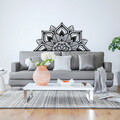 Decoratiune de perete, Berceste, Metal, Dimensiune: 160 x 81 cm, Negru