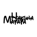 Decoratiune de perete, Hakuna Matata 5, Metal, Dimensiune: 66 x 1,5 x 27 cm, Negru