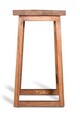 Scaun de bar, Massive Design, Alborga, 40x40x75 cm, Maro
