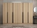 Dulap pentru haine, Minerva, Kale Plus, 270x210x52 cm, PAL, Stejar